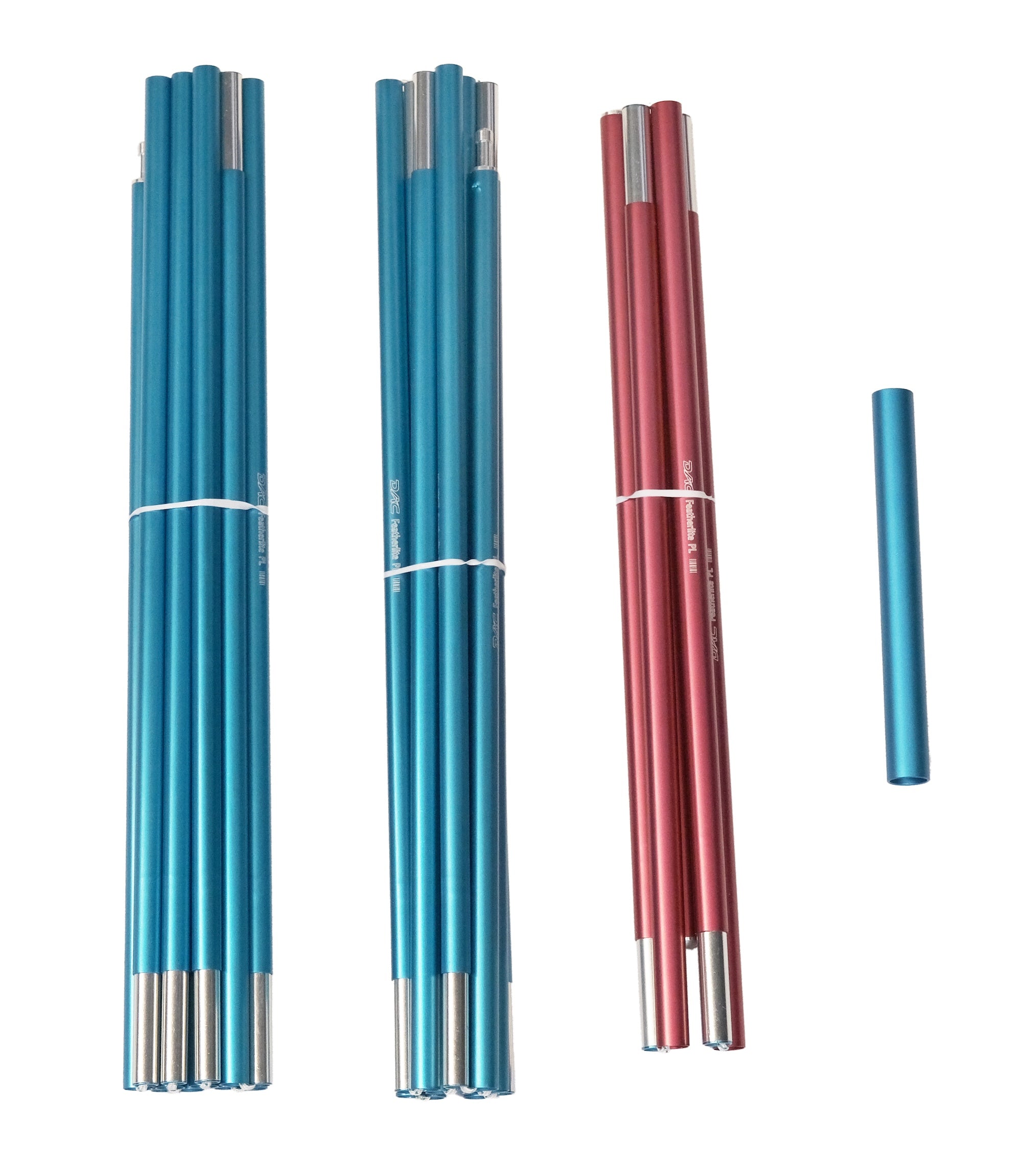 Slingfin Portal Heavy Duty Pole Set Camping Accessory, Blue/Red
